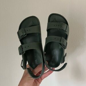 Zara Kids Sandals Green Eva 27